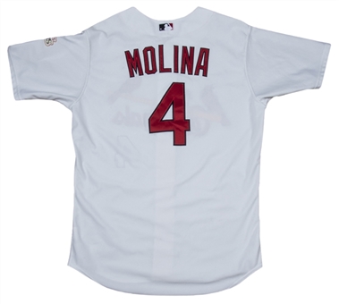 2012 Yadier Molina Game Used St. Louis Cardinals Home Jersey